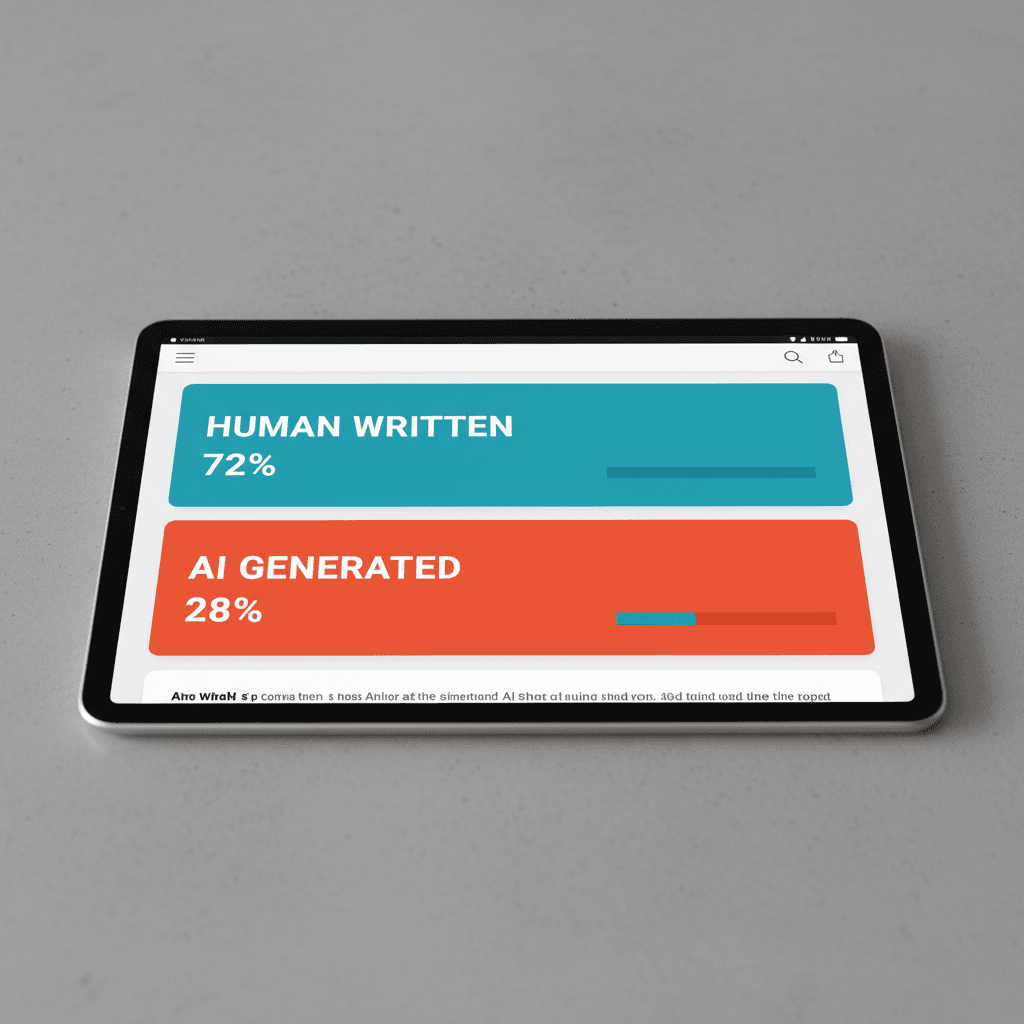 AI detection breakdown in report