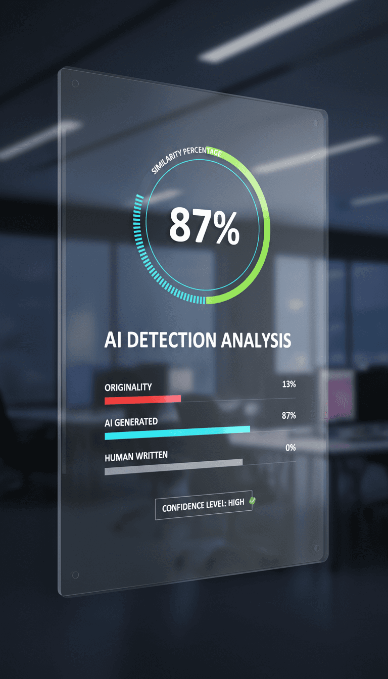 T-detector report dashboard with scan results