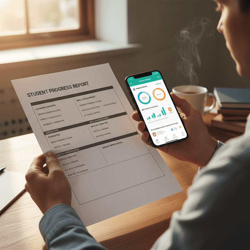 Report insights section with helpful guidance and next steps